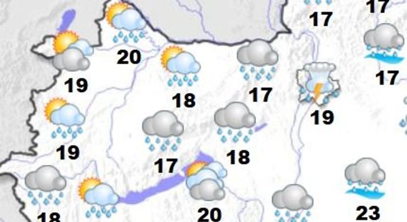 Változatos idő jön a hét végére