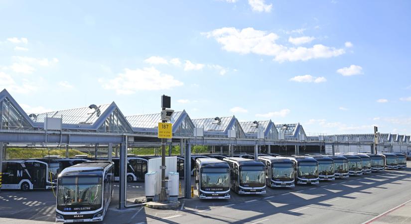 Elektromos buszoknak épült depó a Müncheni Repülőtéren