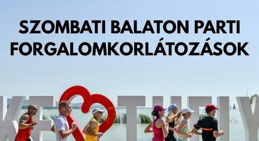 Forgalomkorlátozás a Keszthelyi Kilométerek futóverseny idején