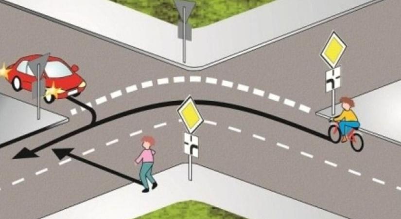 KRESZ-teszt: Kanyarodó főútvonal, ahol sokan hibáznak – te tudod a helyes sorrendet? ( videó)