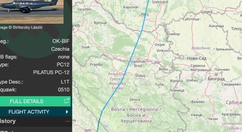 Az Átlátszó lefotózta: Orbán Viktorék egy Schmidt Mária érdekeltségébe tartozó magángéppel repültek Horvátországba