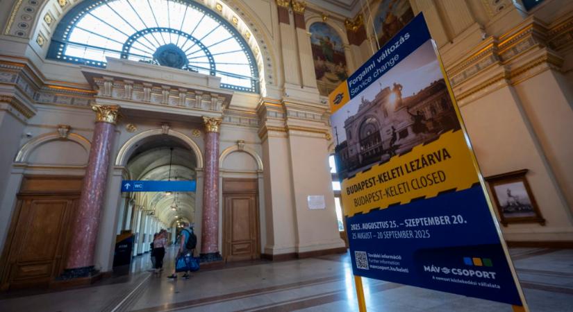 Hétfőn kezdődik a Keleti pályaudvar felújítása
