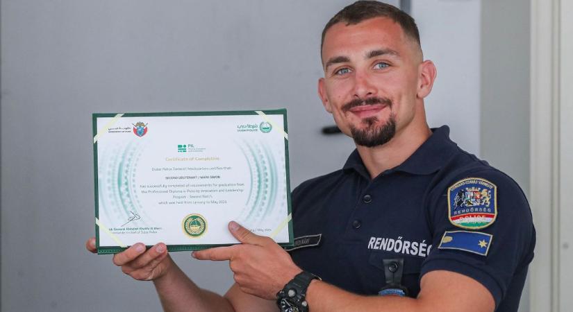 Dubajban képezték ki a szegedi rendőrtisztet, ahol extrém helyzetekben is bizonyítania kellett