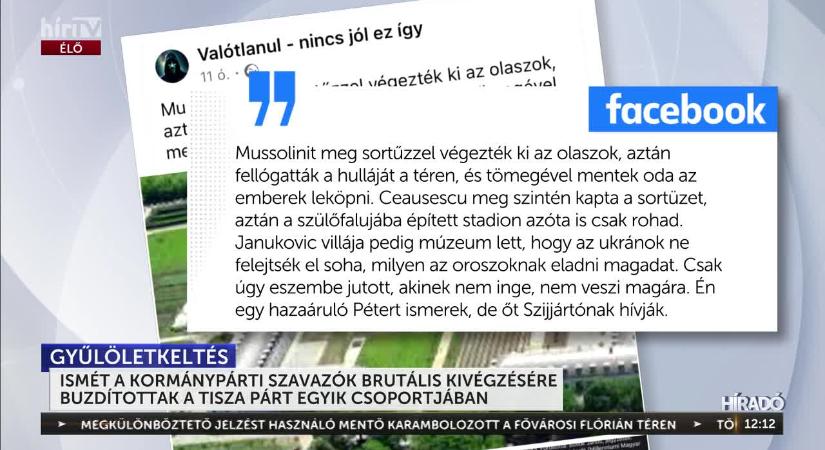 Ismét a kormánypárti szavazók brutális kivégzésére buzdítanak a Tisza Párt egyik csoportjában  videó