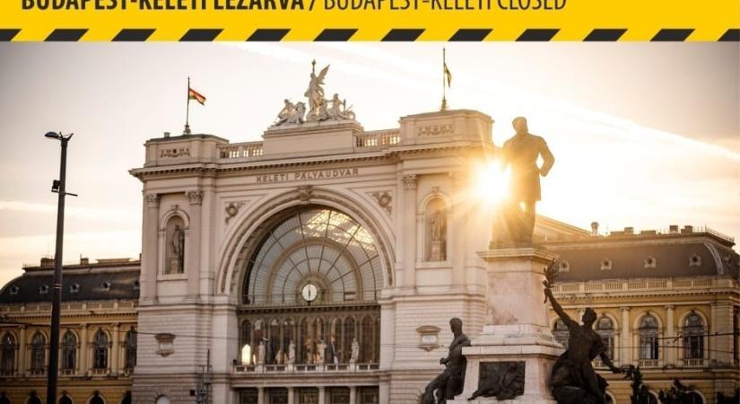 „Ne a megszokás alapján közlekedjenek!” – a Keleti pályuadvar hétfőn kezdődő lezárására figyelmeztet a MÁV-vezér