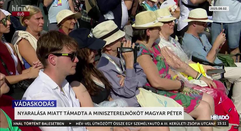 A Tisza-Párt elnöke ezúttal a nyaralása miatt kezdte kritizálni a miniszterelnököt  videó