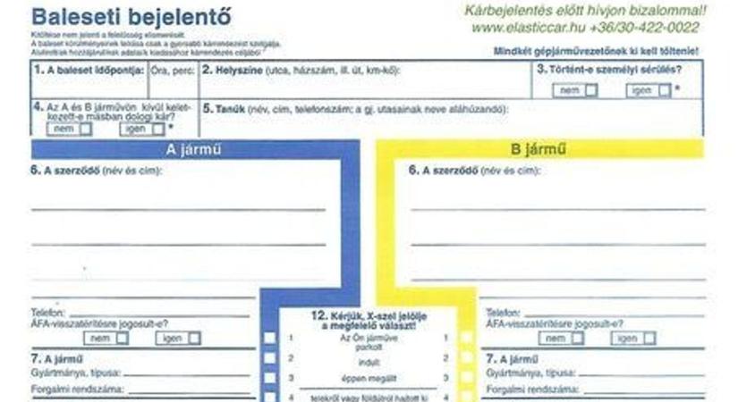 Kék-sárga kárbejelentő: részletes tudnivalók a használatáról