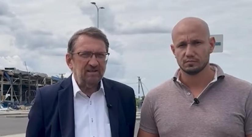 A rakétatámadás sújtotta Munkácsra utaztak a Demokratikus Koalíció parlamenti képviselői