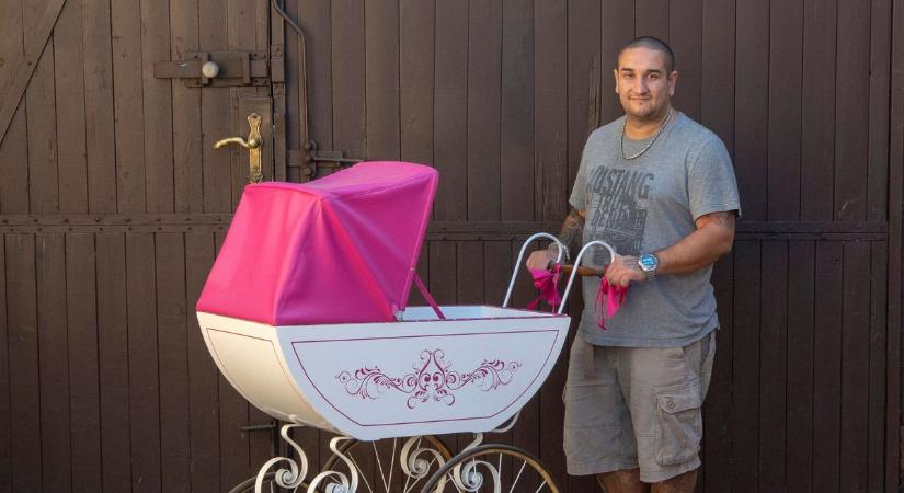 Százéves babakocsik élednek újjá Dorogi Norbert keze nyomán – fotók