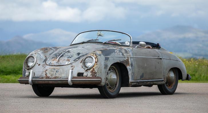 Egy rozsdás Porsche több mint 60 évet töltött egy pajta mélyén, most elképesztő összegért kerül eladásra