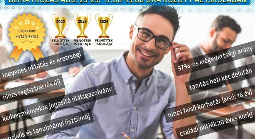 Esti gimnáziumi oktatás indít a Tempus Felnőttek Általános Iskolája és Gimnáziuma Hevesen