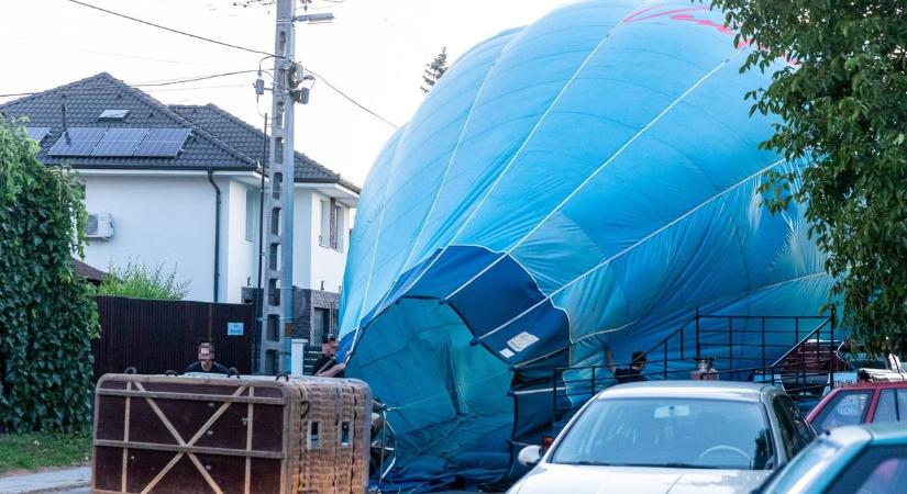 Videó készült a debreceni hőlégballon kényszerleszállásáról!