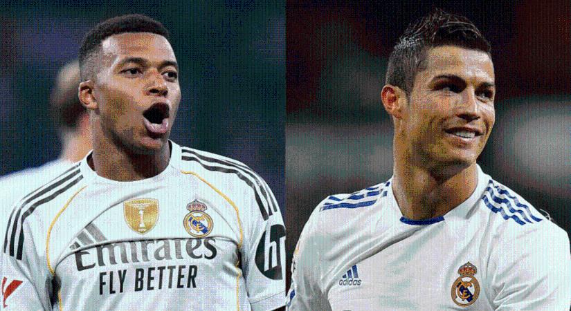 Hogyan áll Mbappé 60 Real-mérkőzés után Ronaldóhoz képest