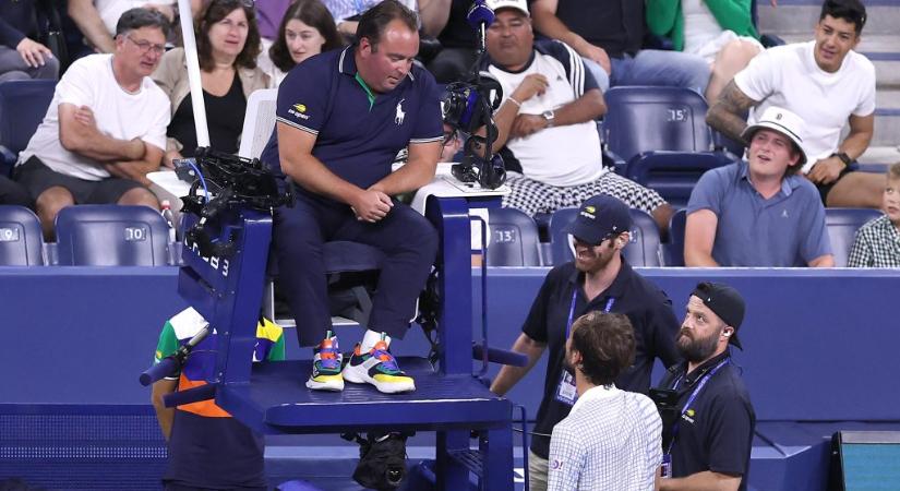 Egy fotós miatt akkora balhé alakult ki a US Openen, hogy hosszú percekig leállt a meccs