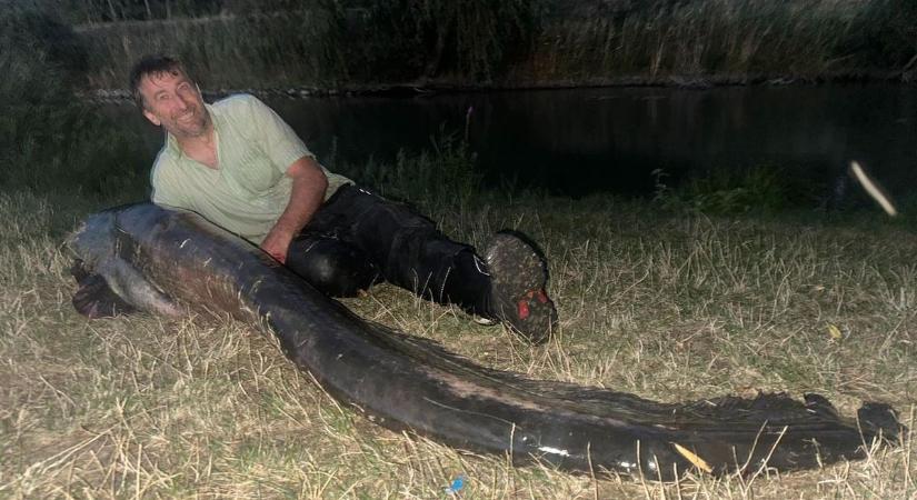 Fogát összeszorítva küzdött a tóban élete halával, amikor meghallotta a vízből a furcsa zajt