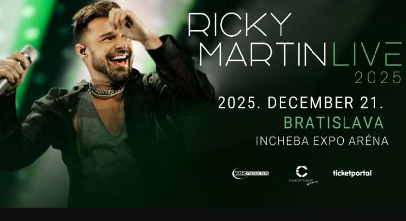 Óriási buli vár rád - Ricky Martin Pozsonyban fog koncertezni!