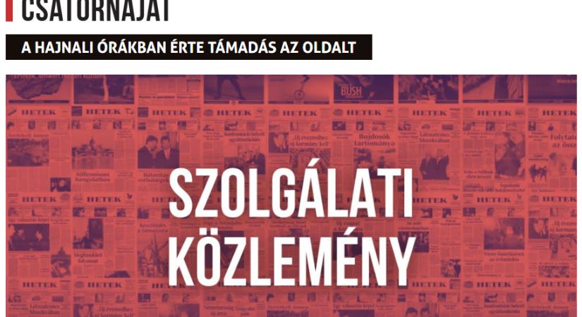 Durva hekkertámadás ért egy magyar hetilapot – Adatlopással törölték a Hetek YouTube-csatornáját