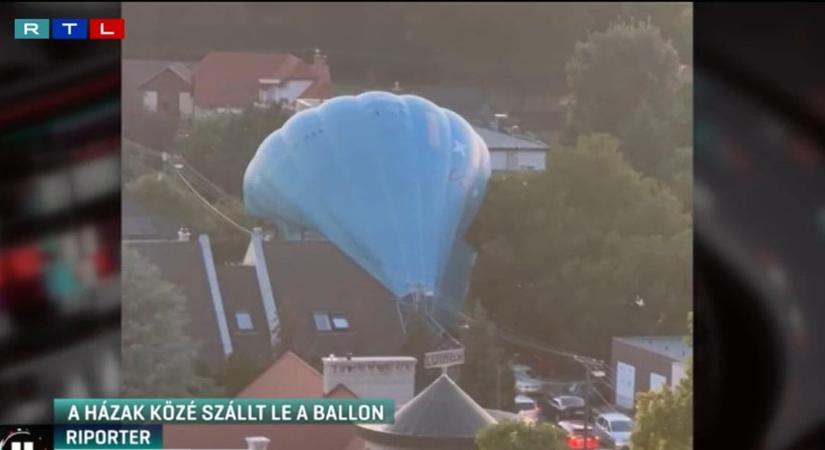 Hőlégballon zuhant a házak közé Debrecenben