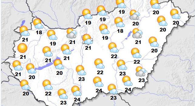 Nappal már visszatér a hőség, de este már újra elő kell venni a pulóvereket
