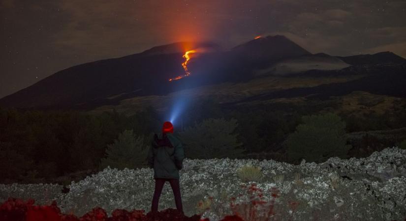 Ismét kitört az Etna – a legmagasabb szintű riasztást adták ki