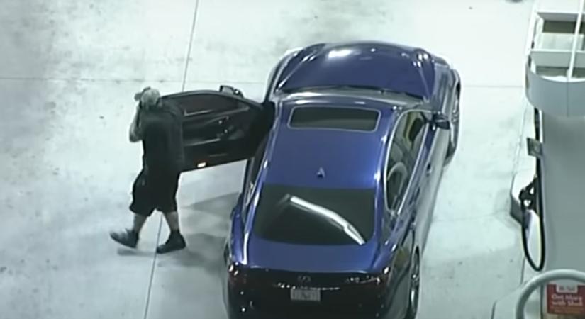 A rendőrök alig hitték el, mit csinál ez az autós a benzinkúton