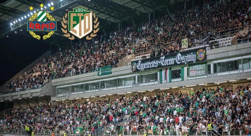 Elkapkodták a jegyeket az ETO, Rapid Wien elleni csütörtöki, Konferencia-liga visszavágójára