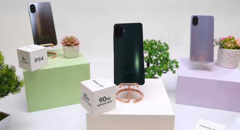 Belépőmodellként kínál 6 évnyi frissítést az új Samsung Galaxy A07
