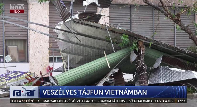 Radar - Veszélyes Tájfun Vietnámban  videó