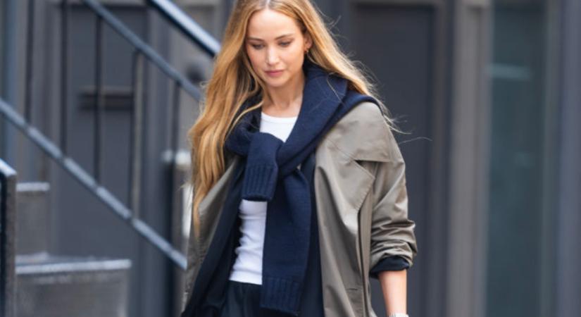 Jennifer Lawrence bebizonyítja, hogy a fehér póló is lehet sikkes