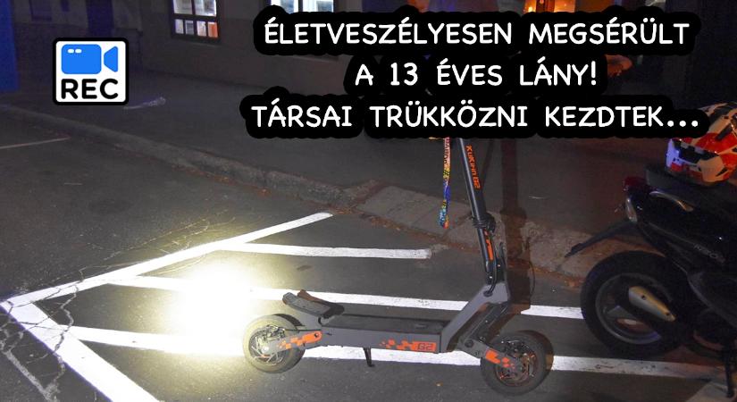 Elrejtették a rollereket a fiatalok, miután társuk súlyosan megsérült