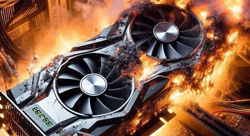 Felrobbant egy Nvidia GeForce RTX 5090 - de úgy, hogy még a hűtőborda is elgörbült rajta