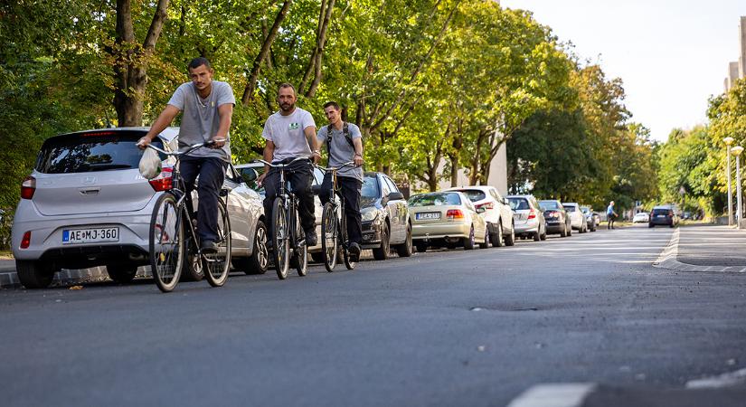 140 méter hosszan újították fel a Zöld utca útburkolatát