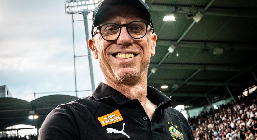 KL-playoff: Stöger szerint a Rapidnak még mindig jó esélye van az ETO ellen