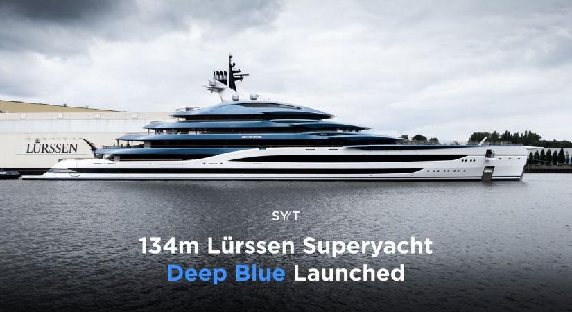 Kifutott a nyílt tengerre a világ új szuperjachtja: teljes titokban épült, senki sem tudja, ki a tulajdonosa – videón a Deep Blue