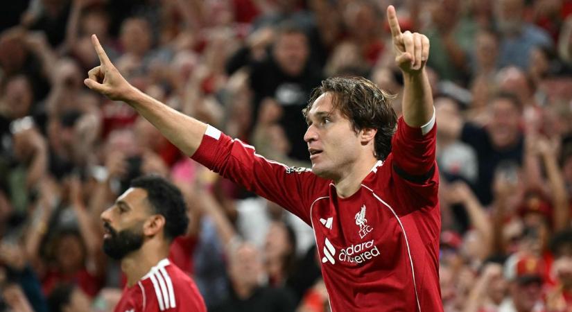 Mindenki róla beszél Liverpoolban: kiszúrták a szurkolók Szoboszlai csapattársának beszédes reakcióját a Vörösök győztes gólja után (VIDEÓ)