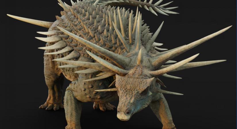 Egy méteres tüskék álltak ki a valaha megtalált legbizarrabb dinoszaurusz nyakából
