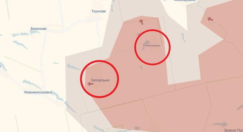 DeepState: az oroszok először foglaltak el két falut Dnyipropetrovszk megyében