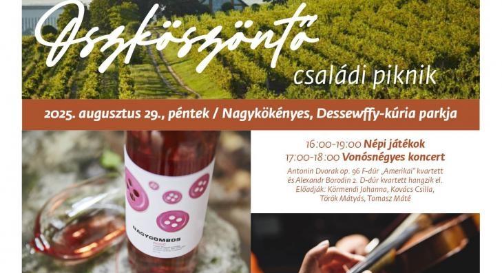 Őszköszöntő Családi Piknik Nagykökényesen 
