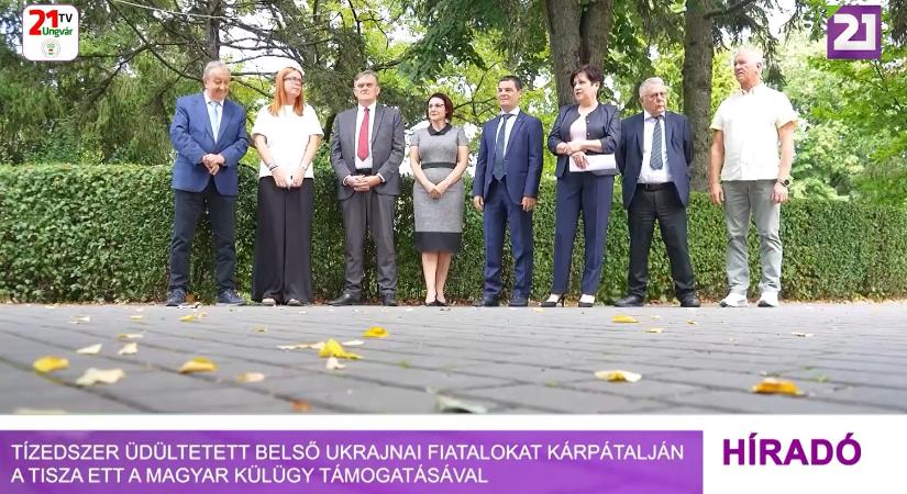 Tízedszer üdültetett belső ukrajnai fiatalokat Kárpátalján a Tisza ETT a magyar külügy támogatásával (videó)