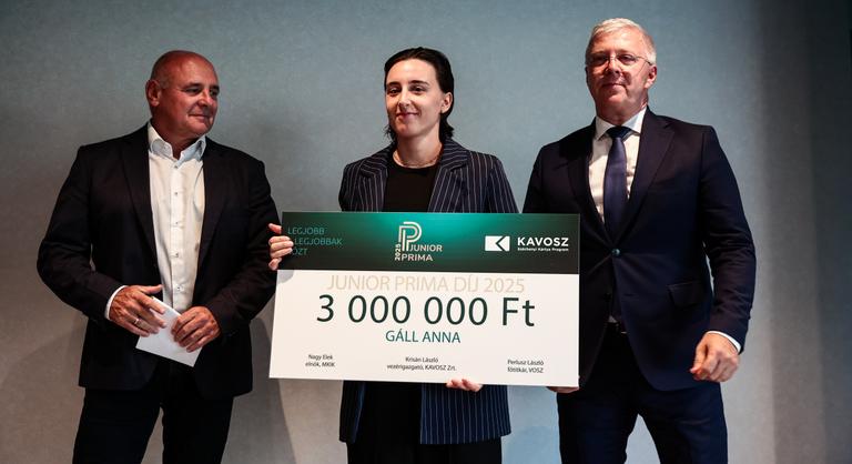 Junior Prima díjas Gáll Anna, az Index újságírója