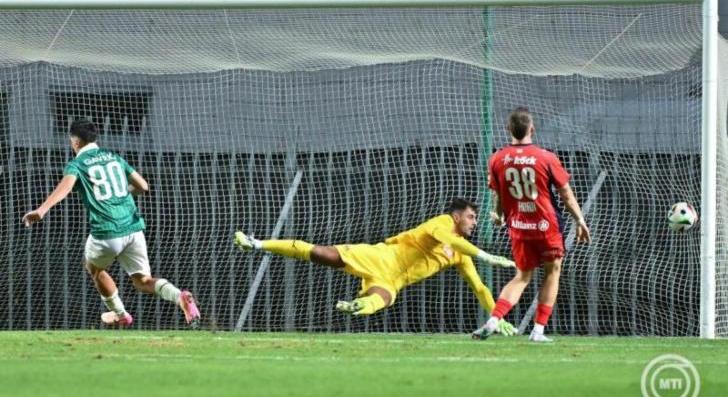 Konferencia-liga selejtező: Bécsi Rapid-Győri ETO: 22. perc: 1:0