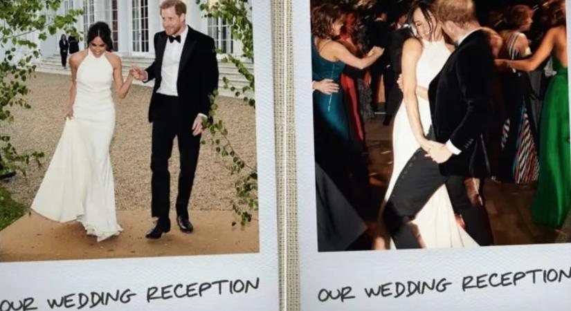 Soha nem látott fotókat mutatott Meghan Markle a Harry herceggel való esküvőjéről