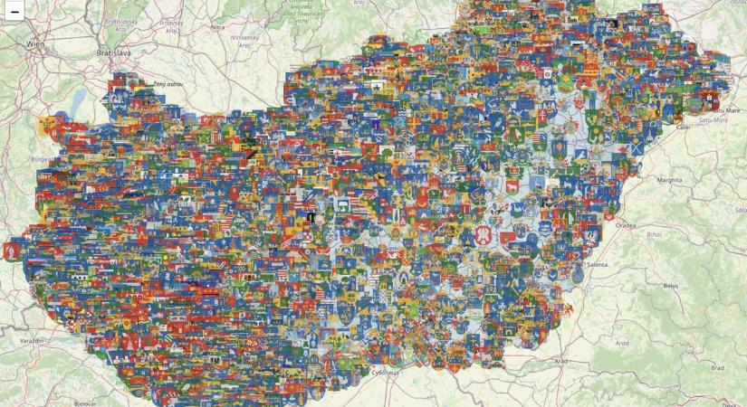 Kikeresheted településed címerét: Elkészült a régóta várt térkép Magyarországról