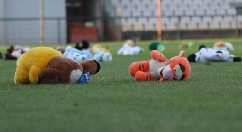Repültek a plüssök ebben a vármegyei stadionban