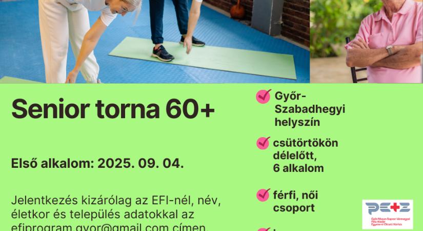 Senior torna 60 év felettieknek