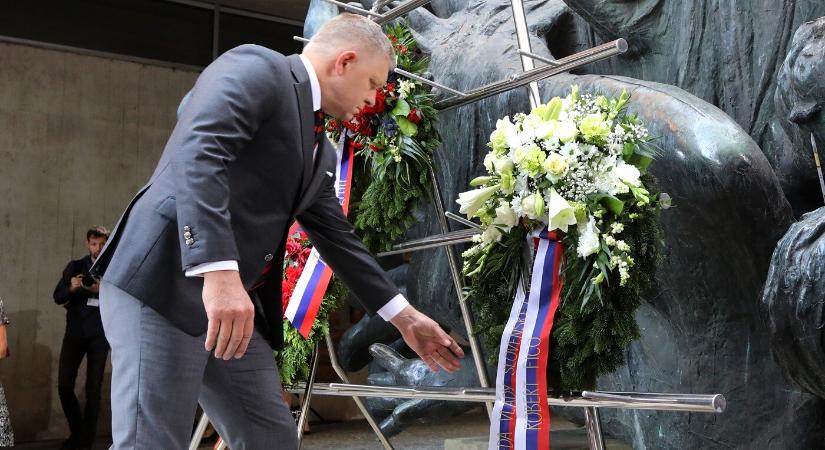 Fico a rejtőző fasizmusról, Pellegrini a gyűlöletről beszélt a Szlovák Nemzeti Felkelés évfordulóján