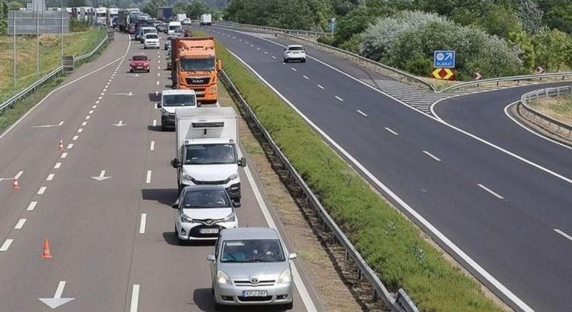 Elesett, összetörte magát, fel sem bír állni az M3-as Borsodban – ekkora a dugó