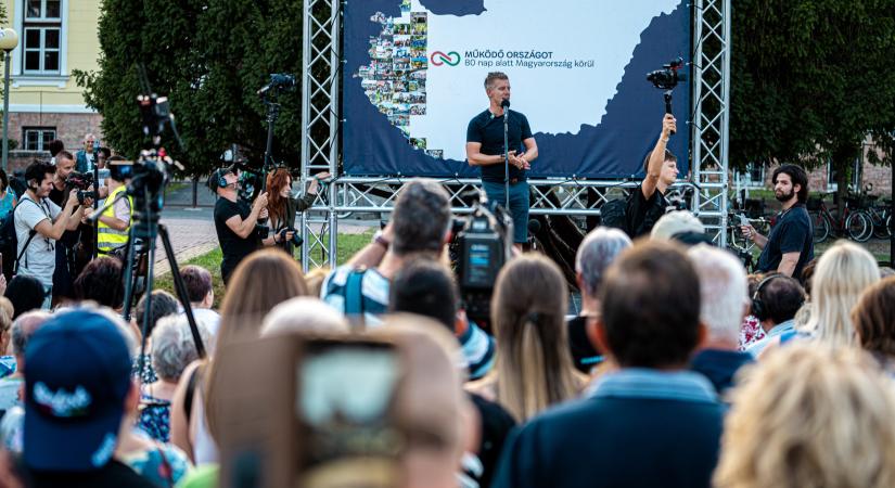 Magyar Péter Vásárhelyen: „A Tisza-kormány az adócsökkentés kormánya lesz