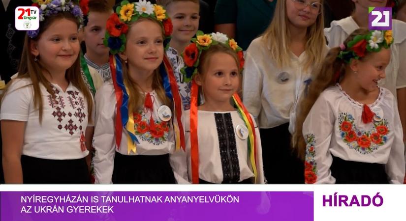 Nyíregyházán is tanulhatnak anyanyelvükön az ukrán gyerekek (videó)