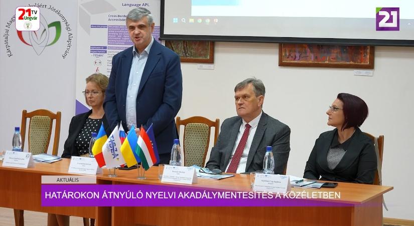 Aktuális (2025.08.29) Határokon átnyúló nyelvi akadálymentesítés a közéletben (videó)